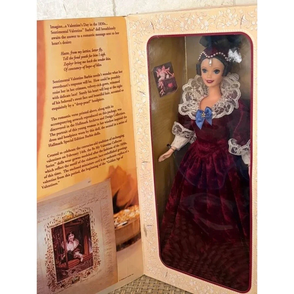 Vintage 1996 Hallmark Sentimental Valentine Barbie Doll Special Edition Mattel